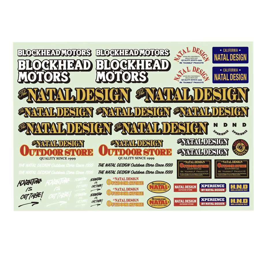 BHM454 NATAL DESIGN x BLOCKHEAD MOTORS コラボデカールシート